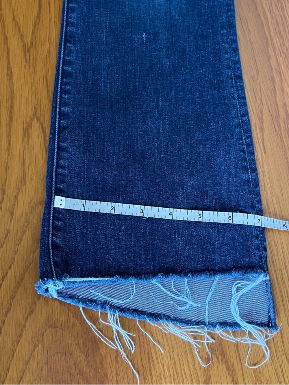 MOTHER The Insider Crop Step Fray Jeans Teaming Up Raw Hem Size 30 - Picture 8 of 16